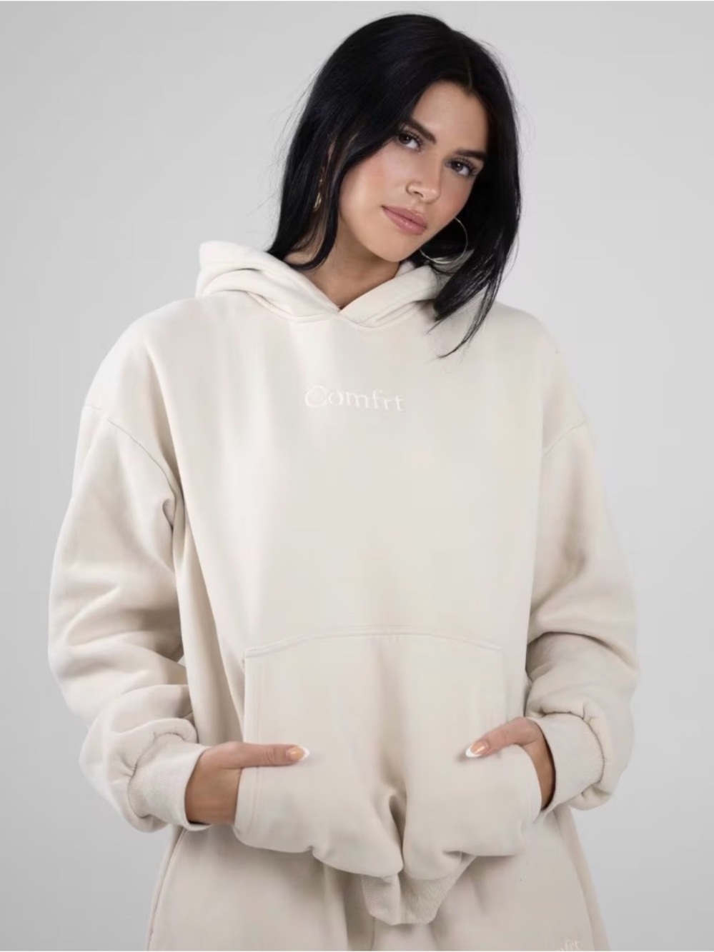 Comfrt Signature Hoodie in Bone